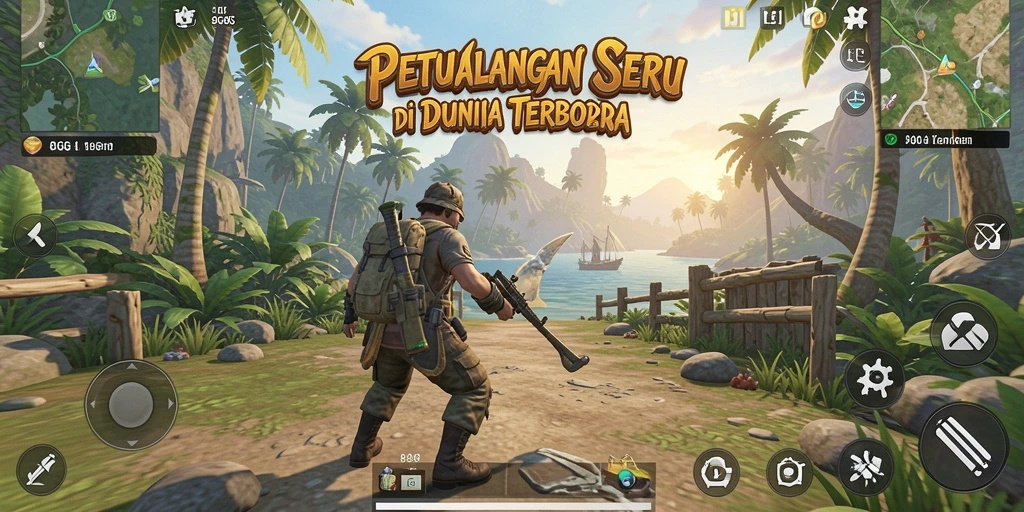 Tampilan gameplay yang mendebarkan di dunia terbuka 8G8G.