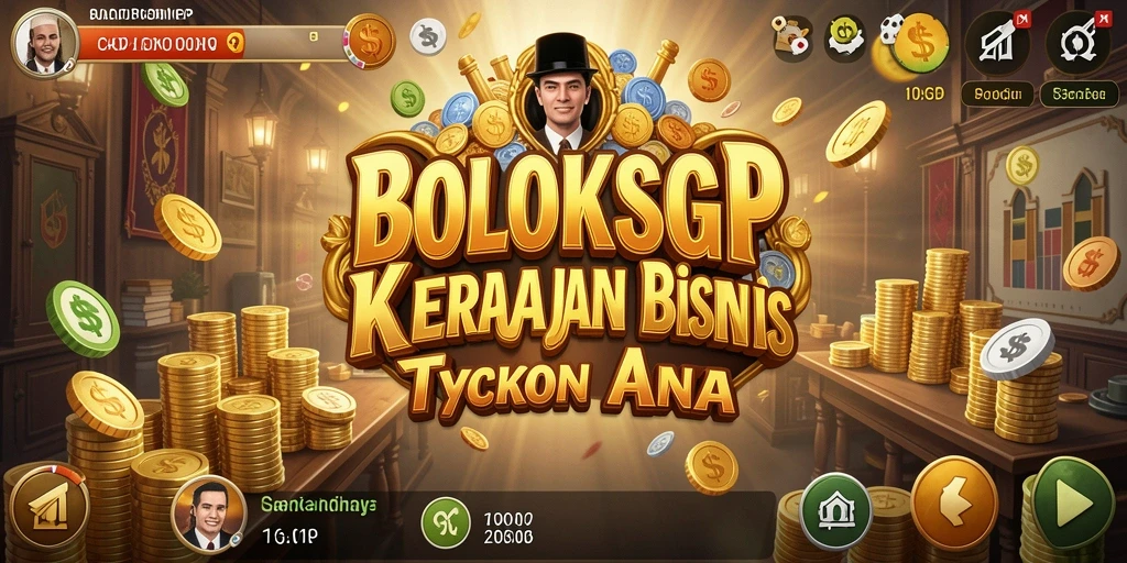 Tampilan gameplay COLOKSGP yang menampilkan berbagai pilihan bisnis.