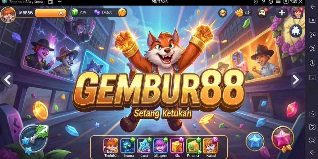 Tampilan screenshot GEMBUR88 menampilkan serunya bermain musik.