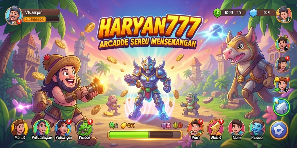 Tangkapan layar gameplay HARAPAN777 yang menampilkan aksi seru di dalam game Arcade.
