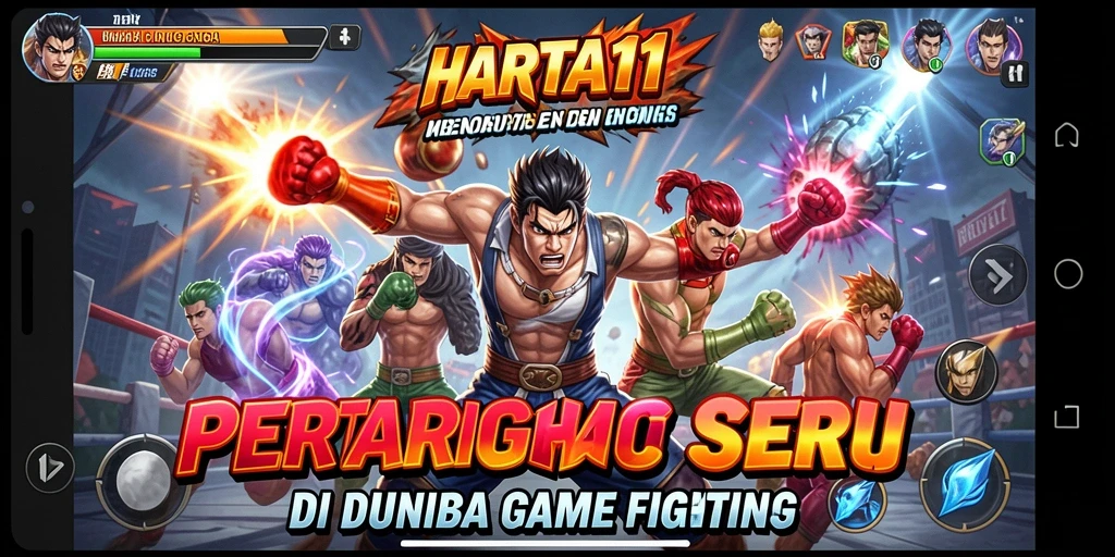 Gameplay seru HARTA11 dengan aksi pertarungan dinamis.