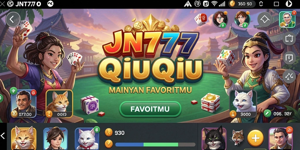Tampilan layar permainan QiuQiu yang menarik dan interaktif.