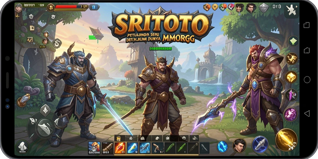 Tampilan gameplay menakjubkan dari SRITOTO MMORPG.