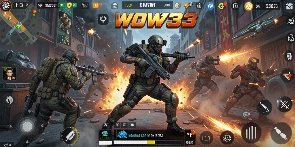 Tampilan gameplay WOW33 yang mengasyikkan dan mendebarkan.